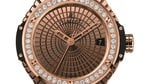 Hublot big bang caviar red gold diamonds_front view